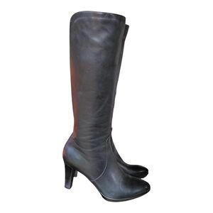 Aquatalia Black Heeled Boots